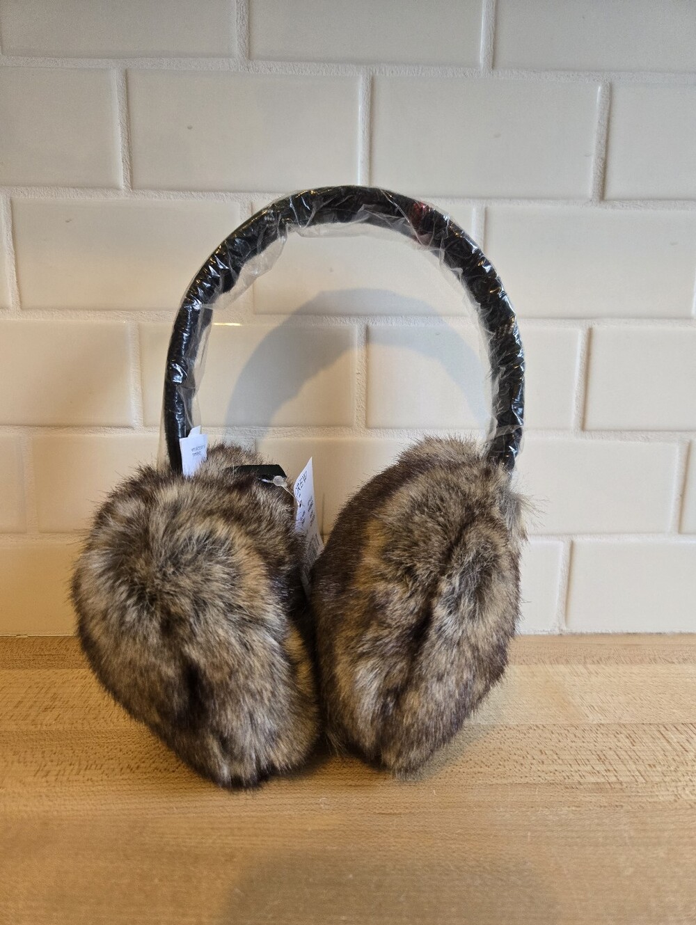 NWT Jcrew Faux Fur Earmuffs Tartan Plaid